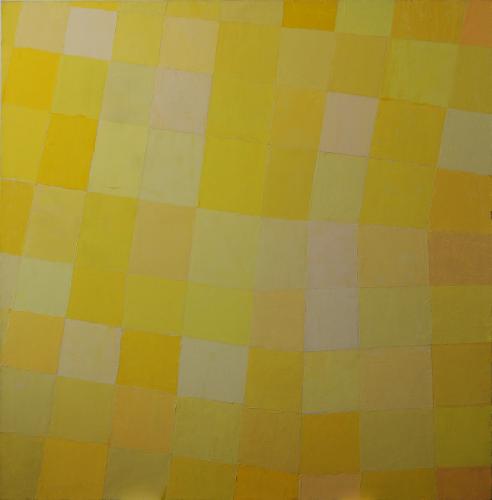 Pat Lipsky, Au Coin de la Rue (1991-95), oil on linen, 68-3/4” x 67-1/2”. 