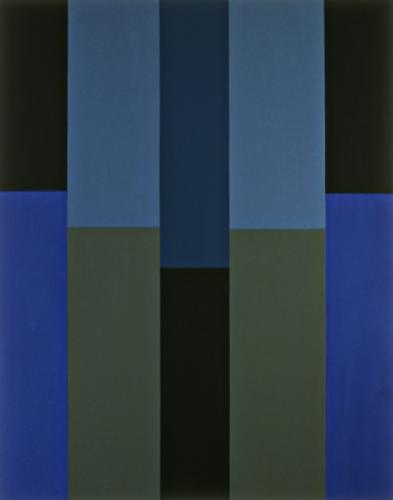 Cobalt (2007) painting from the series Column Paintings (2005-08)
