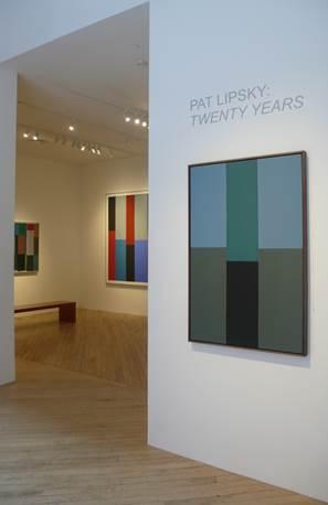 Installation view of Pat Lipsky's Twenty Years exhibition at Acme Fine Art.
