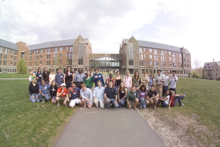 Group photo of Henry Richardson and students