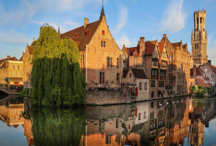 Buildings overlooking water