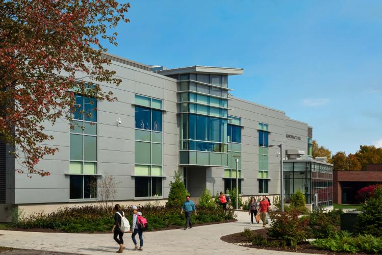 SUNY Adirondack building exterior, side view