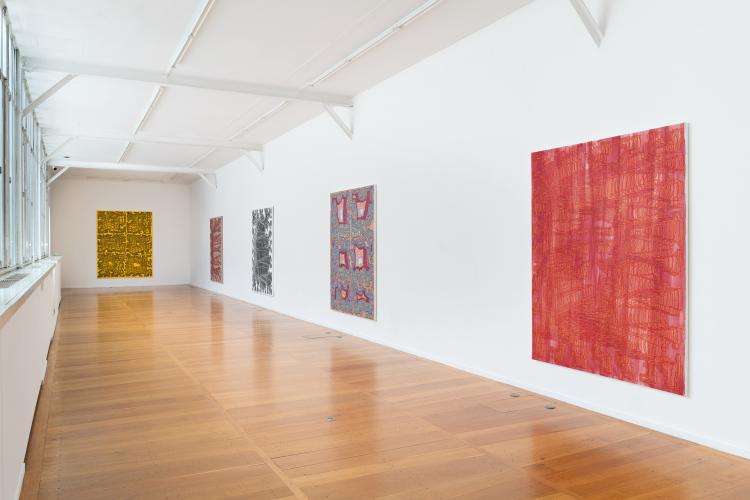 Installation view, Cascade Effects exhibition (2019) at Xippas in Paris