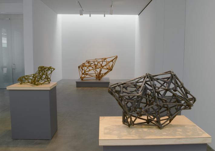 Installation view, James Siena: New Sculpture (2015)