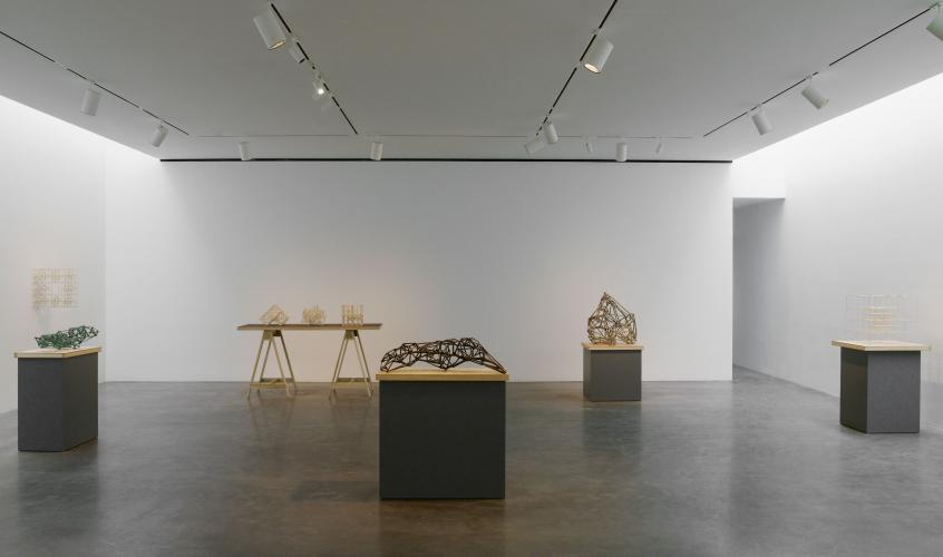 Installation view, James Siena: New Sculpture (2015)