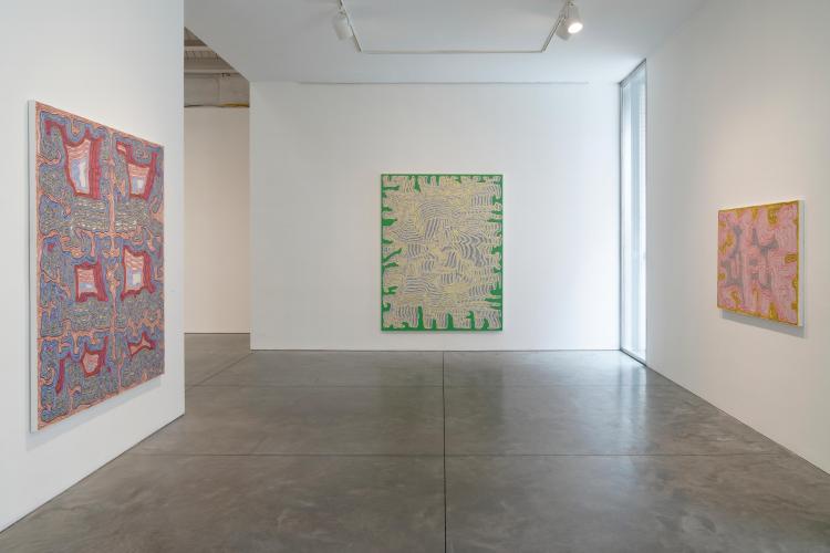 Installation view, James Siena: Painting (2019)