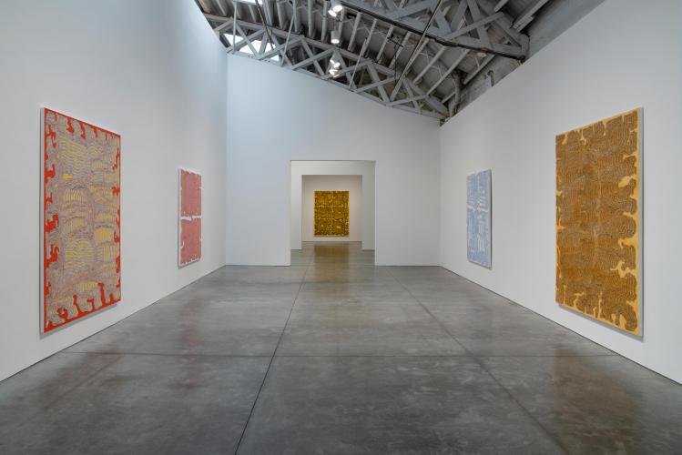 Installation view, James Siena: Painting (2019)