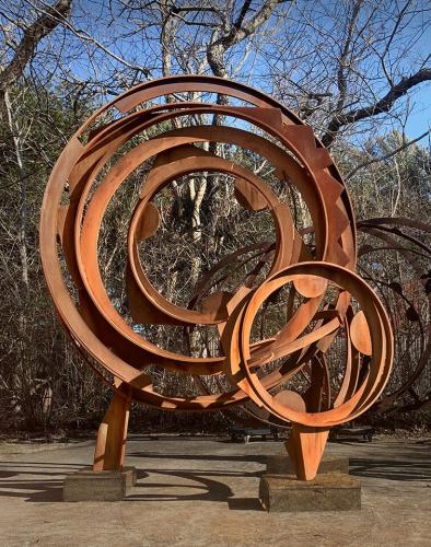 Big Round I outdoor steel sculpture