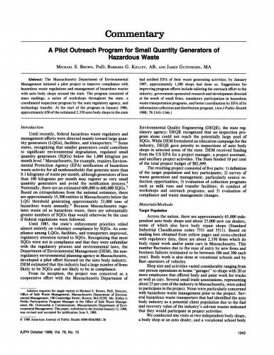 First page of a journal article