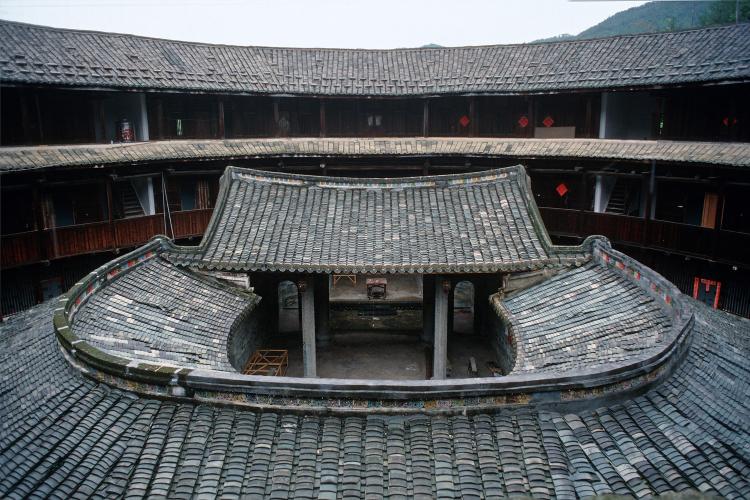 Family temple inside clan house courtyard.