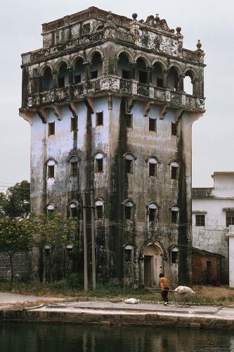 Exterior of an old tower built around a hundred years ago.