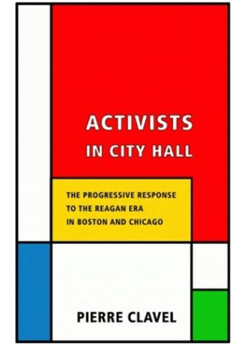 Mondrian-esque cover of book 'Activists in City Hall'