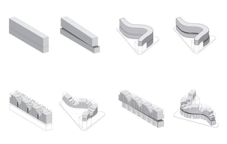 Diagrams of building structures