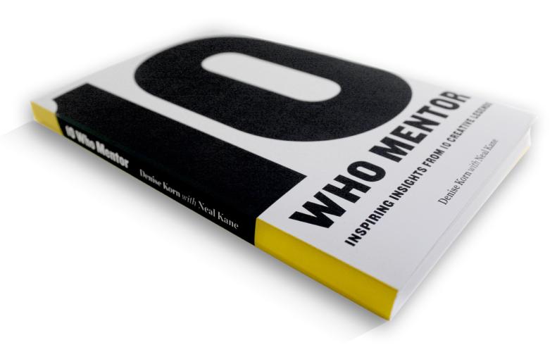 The book '10 Who Mentor" with a white cover and the title in large black type